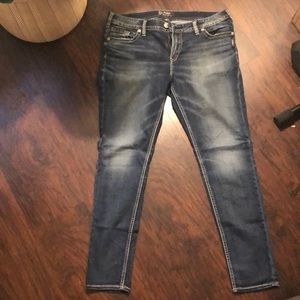 Silver Jeans, High Super Skinny, W34/L31